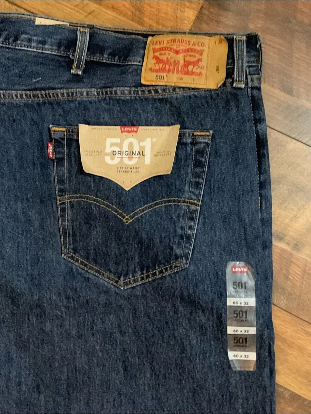 Levi’s 501 Jeans 60 X 32 NWT